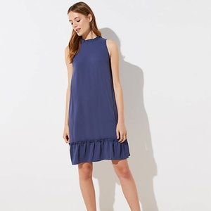 LOFT Ruffle Flounce Halter Dress